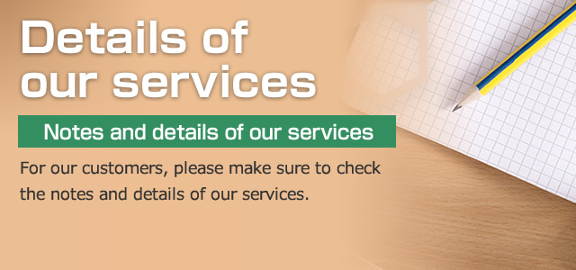 Details of our services